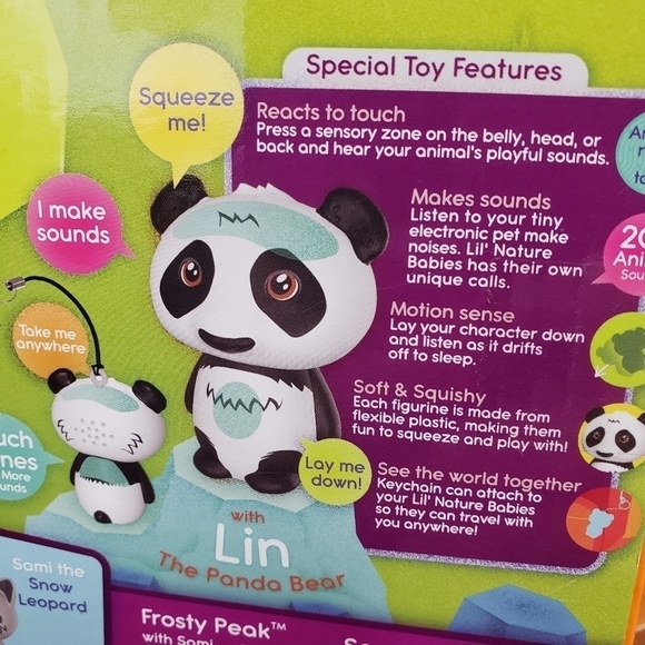 Hexbug Lot of 2 Lil Nature Babies Panda Rhinoceros Animal Playsets - Picture 8 of 9